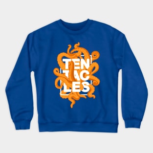 Tentacles – Pumpkin orange (white-out) Crewneck Sweatshirt